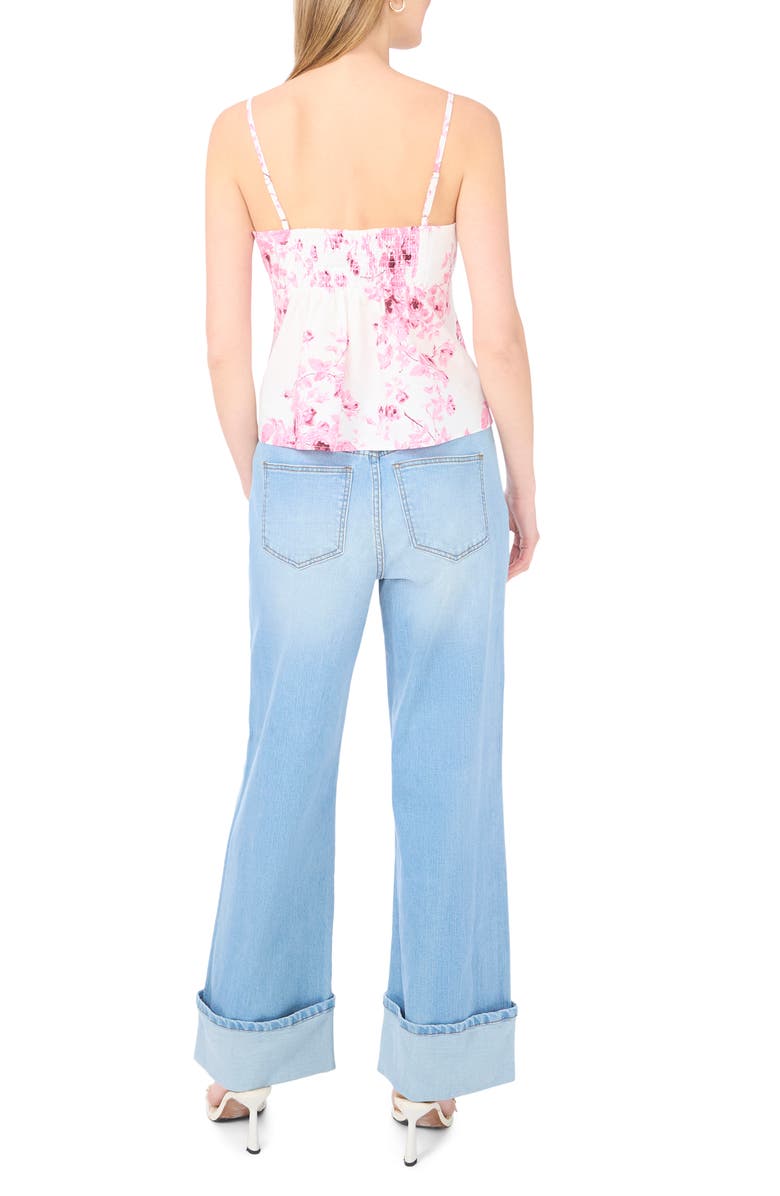 1.STATE Front Tie Smocked Camisole, Alternate, color, Orchid Smoke