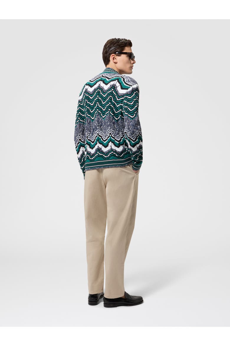Striped Cotton-blend Cardigan, Alternate, color, Multicoloured