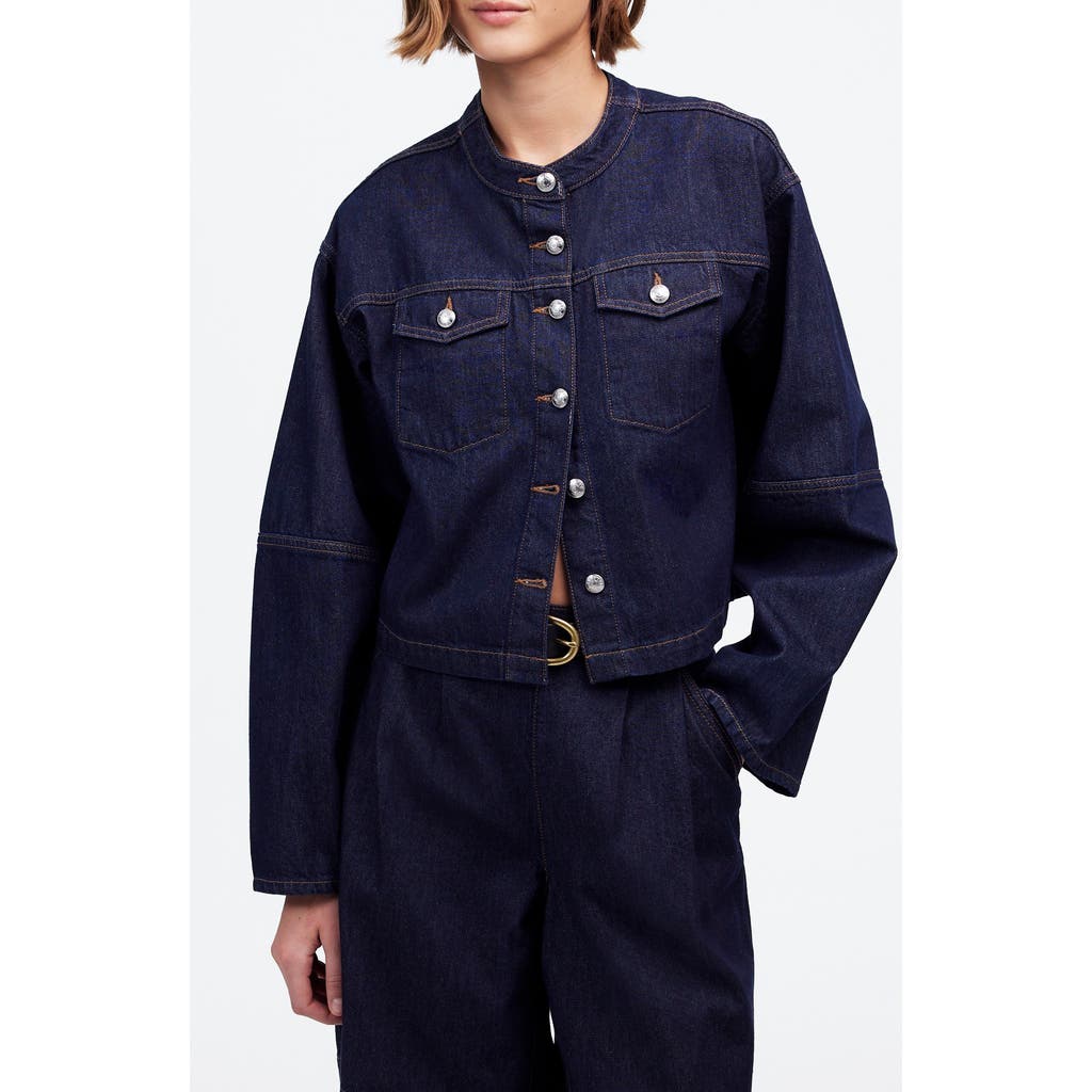 Madewell Cocoon Sleeve Denim Jacket In Essex Wash