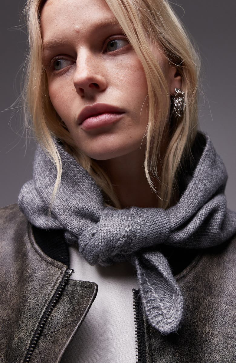 Topshop Heidi Knit Headscarf, Alternate, color, 