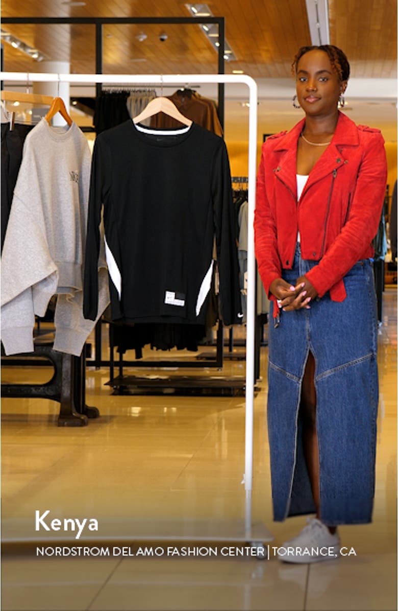 Dri-FIT Long Sleeve Mesh Basketball T-Shirt, sales video thumbnail