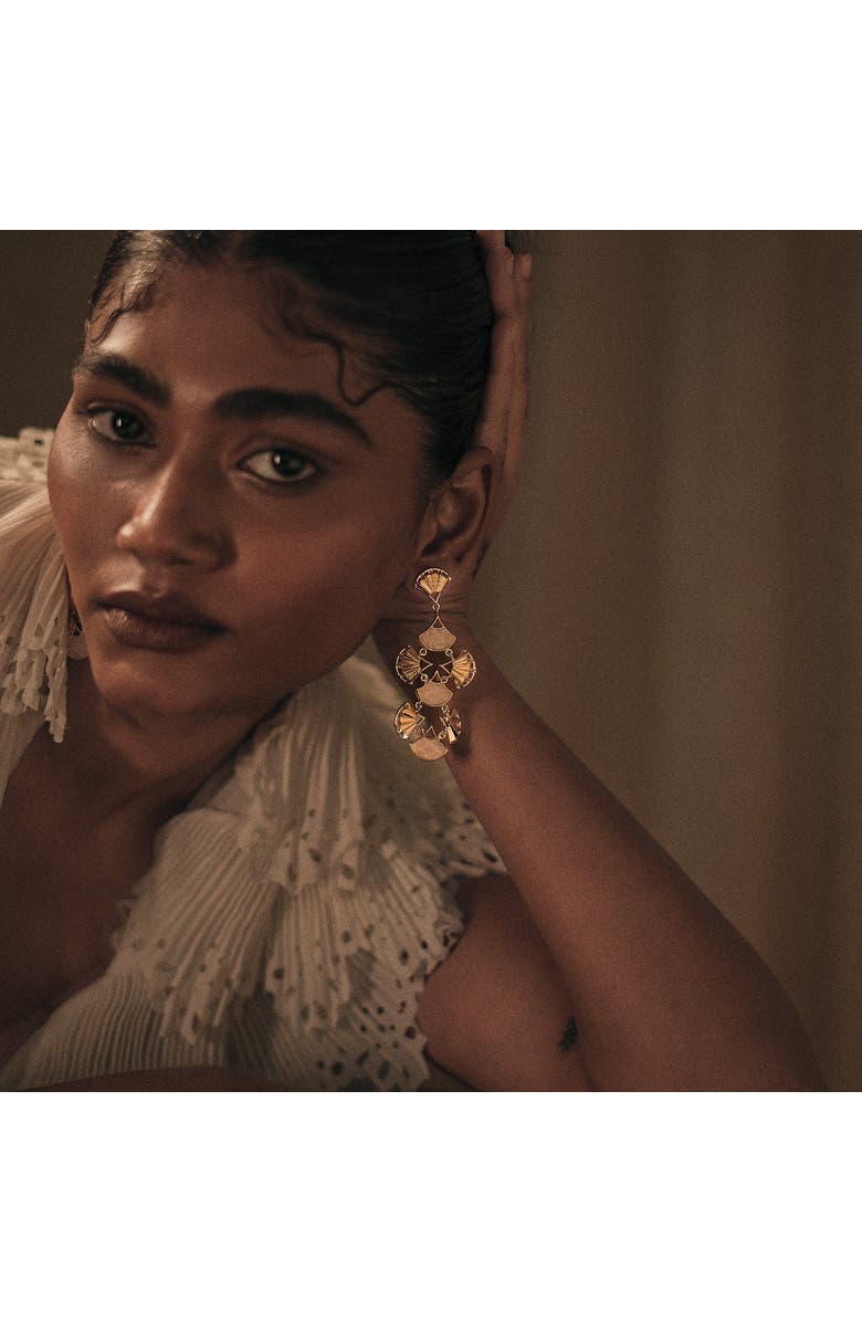 Dhwani Bansal Pankha Earrings, Alternate, color, Gold Plated