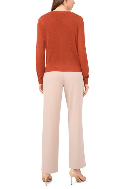Halogenr Halogen(r) V-neck Cardigan In Baked Clay
