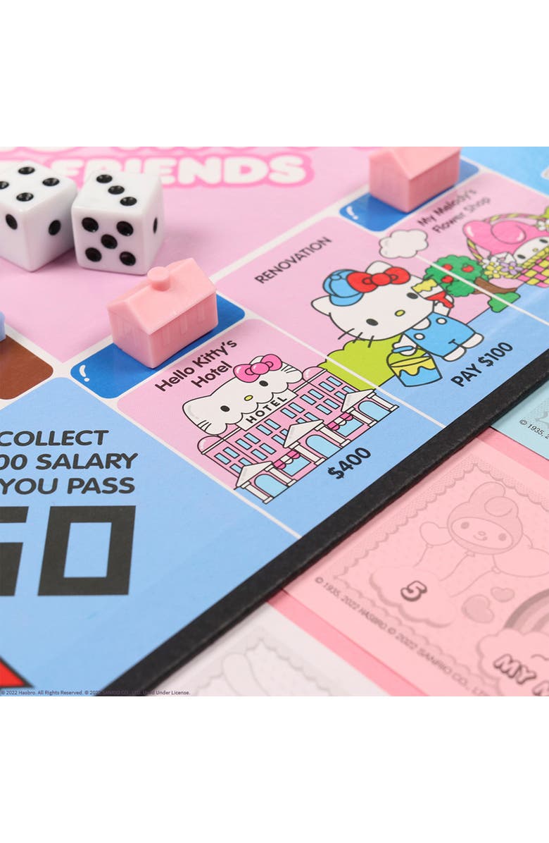 Monopoly Hello Kitty & Friends Strategy Board Game, Alternate, color, Multicolored