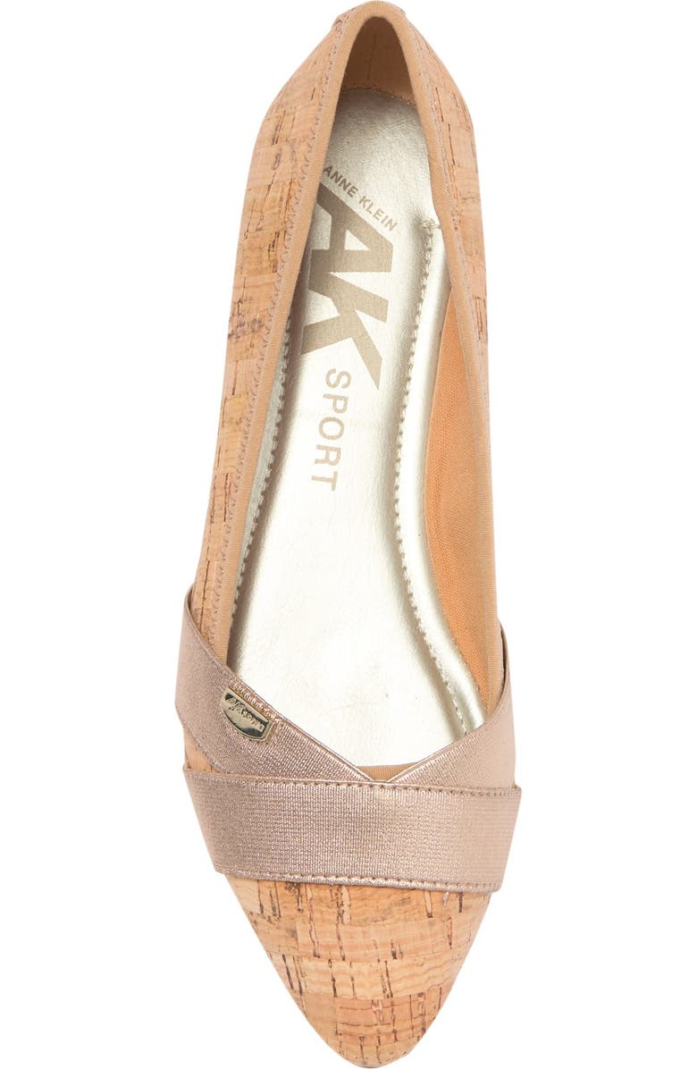Anne Klein Ozella Pointed Toe Flat, Alternate, color,