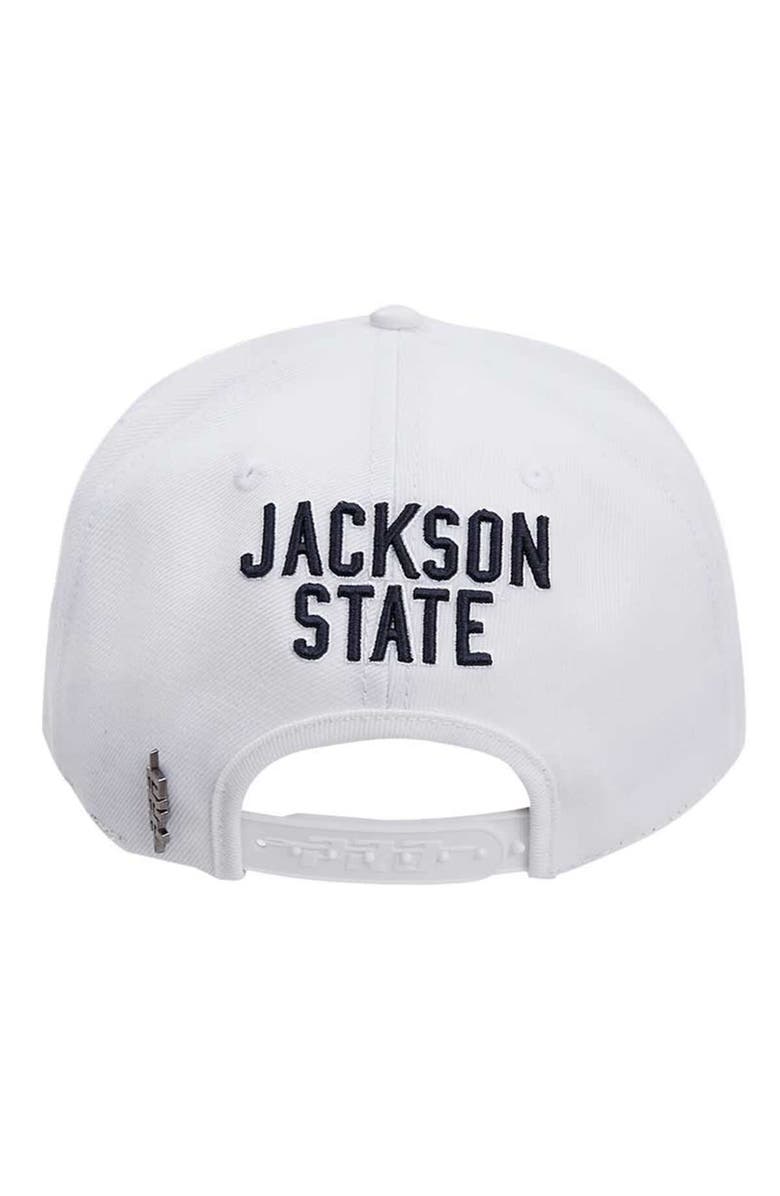 PRO STANDARD Men's Pro Standard White Jackson State Tigers Mascot Evergreen Wool Snapback Hat, Alternate, color,