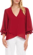 Karen Kane Crossover Hem Asymmetric Top