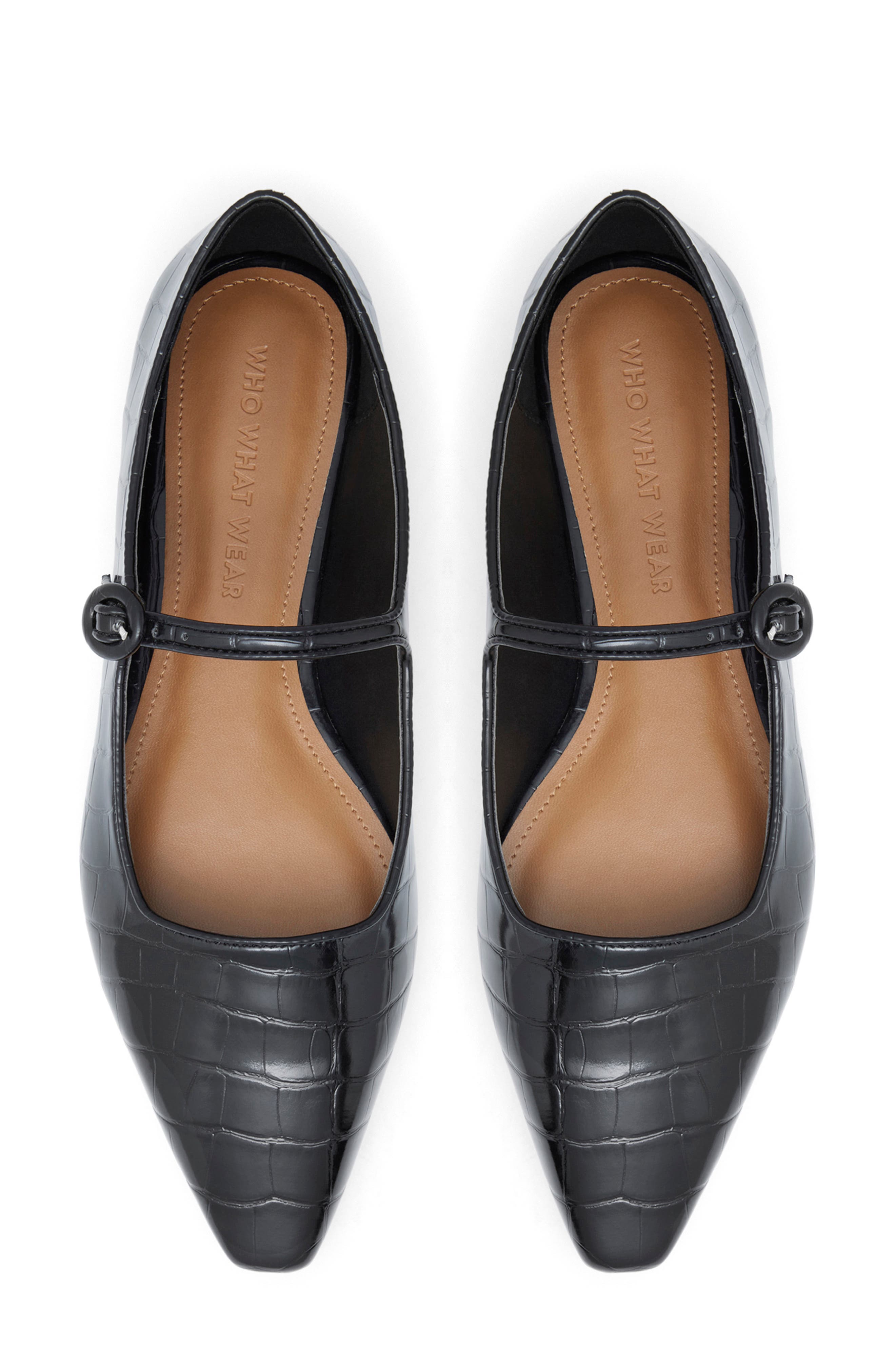 Who What Wear Marjory Mary Jane Flat, Alternate, color, 