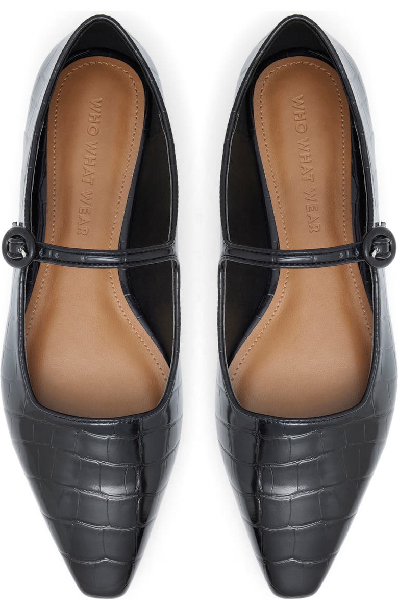 Who What Wear Marjory Mary Jane Flat, Alternate, color,