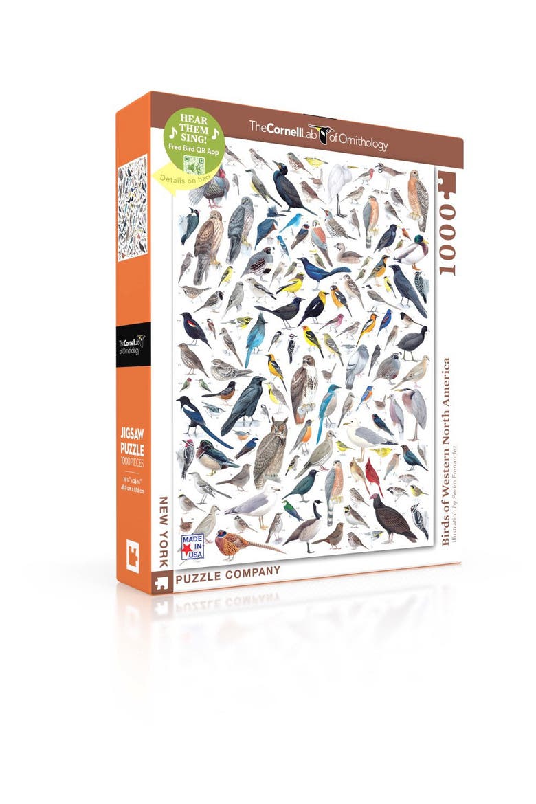 Birds of Western North America 1000 Piece Puzzle, Alternate, color, No Color