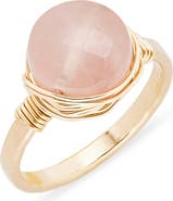 Nashelle Semiprecious Stone Wire-Wrapped Ring
