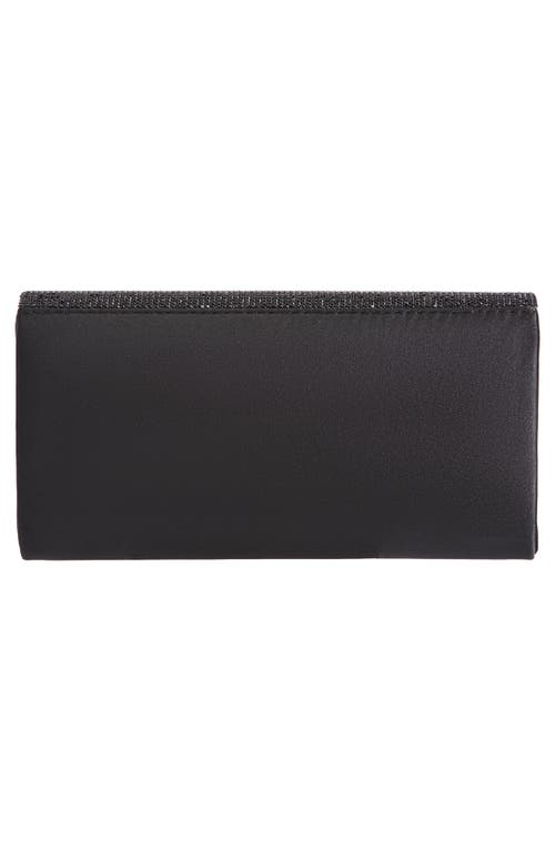 Lady Couture Chic Rhinestone & Satin Envelope Clutch
