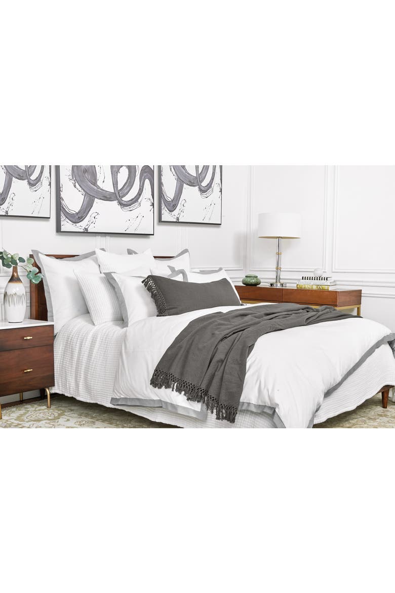 Lida White 100% Cotton Standard Sham 20" x 26", Alternate, color, White