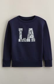 Treasure & Bond Kids' Lace Graphic Sweatshirt