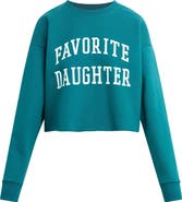 Favorite Daughter Cropped Collegiate Sweatshirt