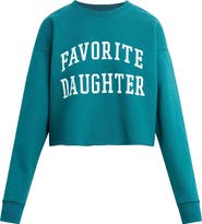 Favorite Daughter Cropped Collegiate Sweatshirt