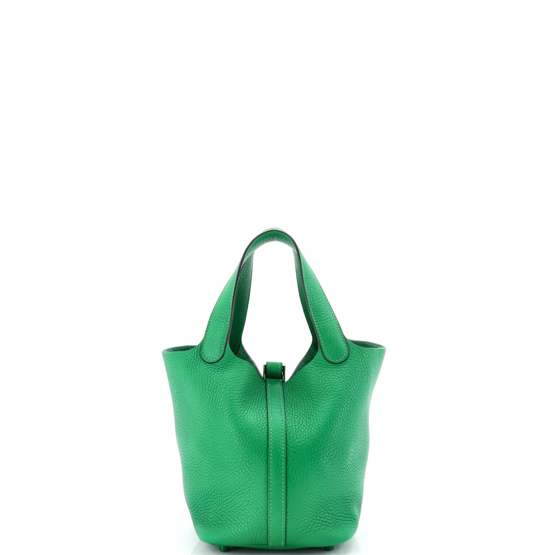 Monochrome Picotin Lock Bag Clemence PM, Alternate, color, Green
