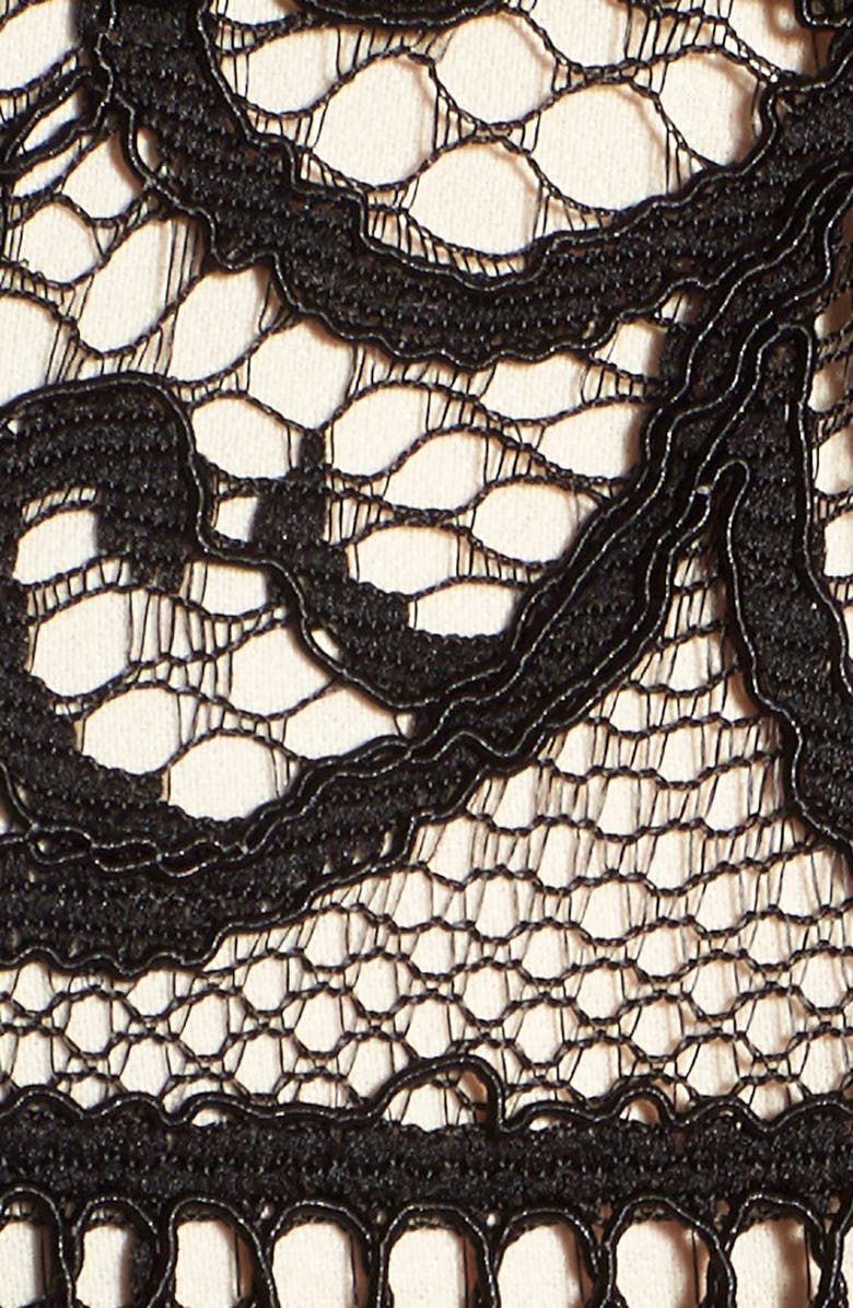 STOREE Lace Long Sleeve Romper, Alternate, color, 