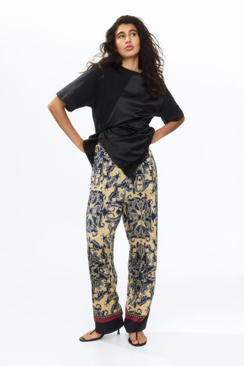 Barrel Drawstring Trousers