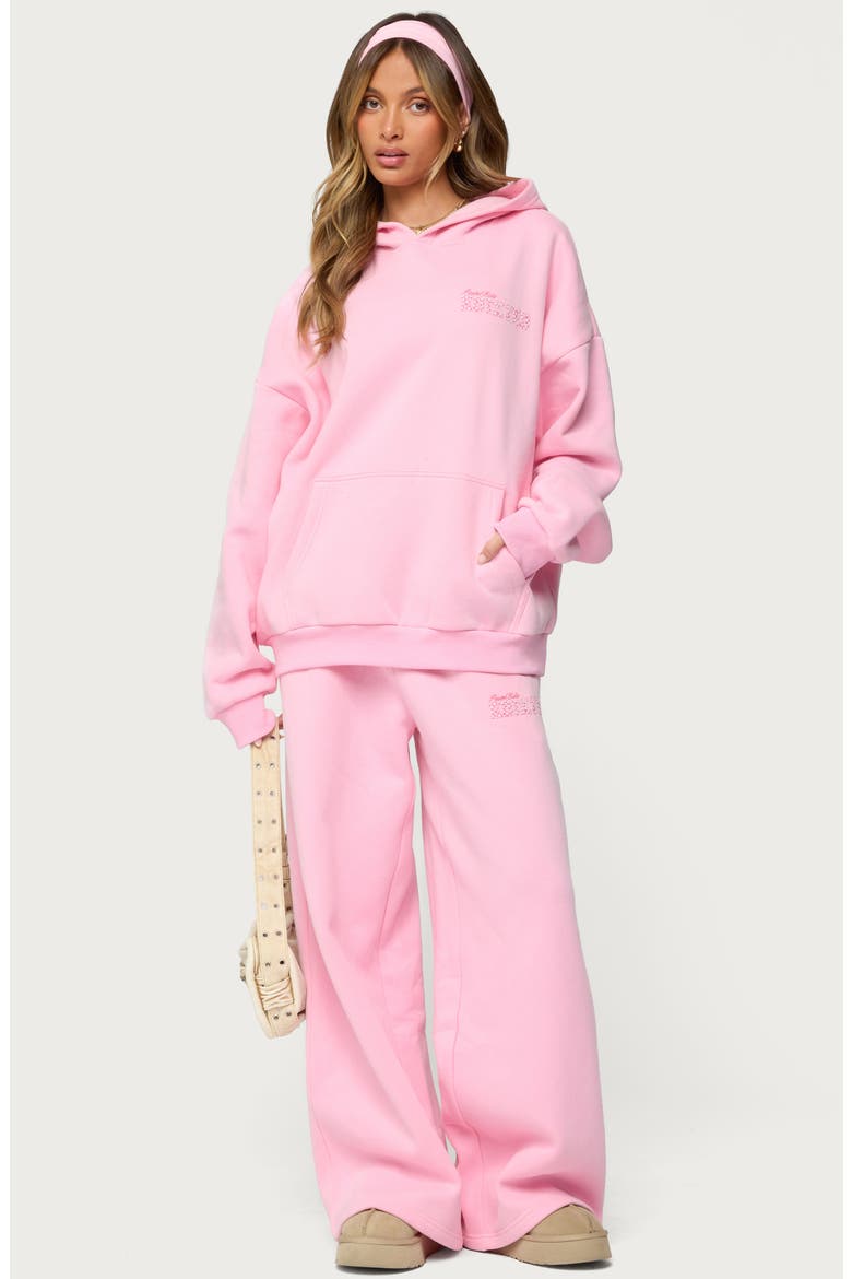Pastel Oversize Hoodie, Alternate, color, PINK