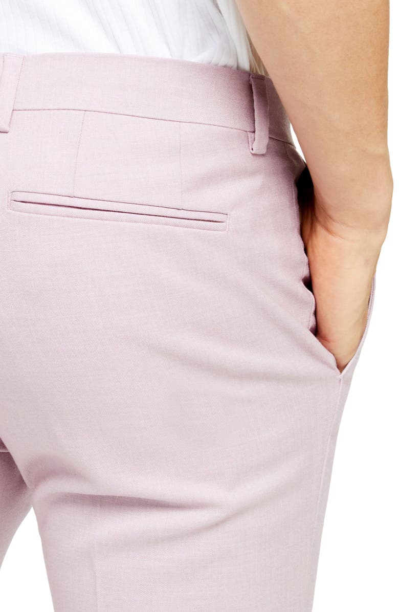 Topman Dax Super Skinny Fit Suit Dress Pants, Alternate, color, 