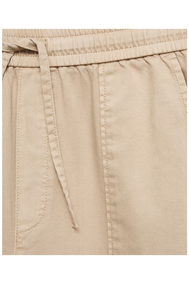 Elastic Waist Drawstring Pants, Alternate, color, SAND