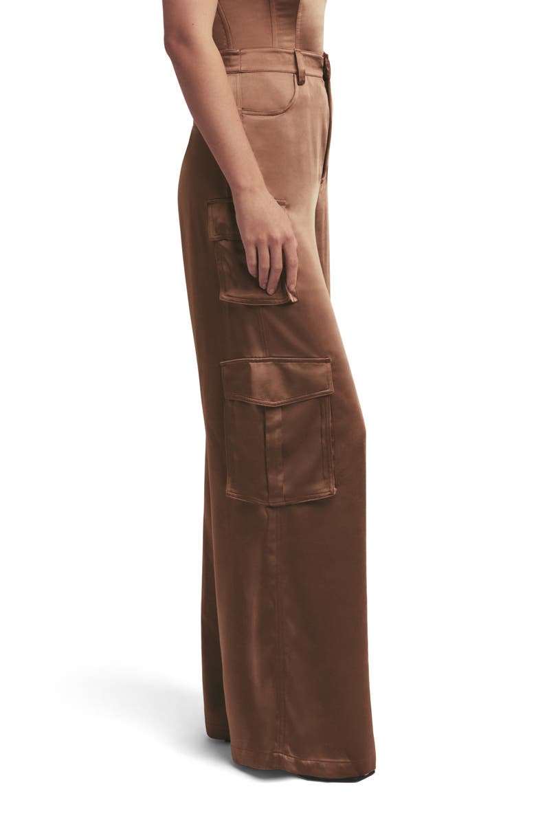 Favorite Daughter Satin Cargo Pants, Alternate, color,