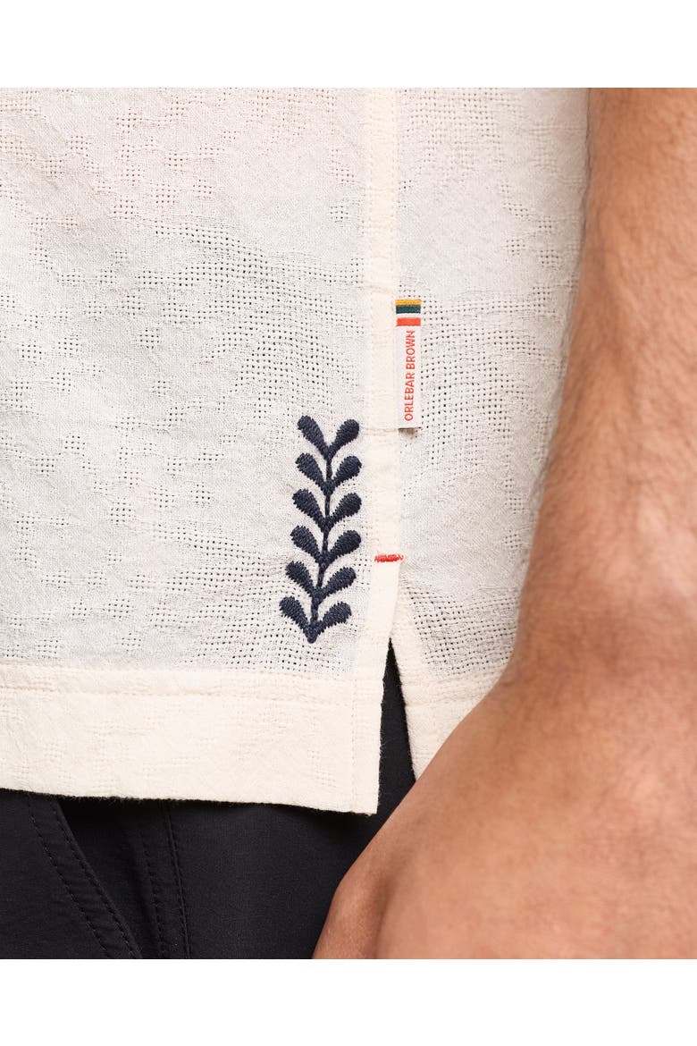 Ridley Relaxed-Fit Shirt, Alternate, color, White Sand/Night Iris