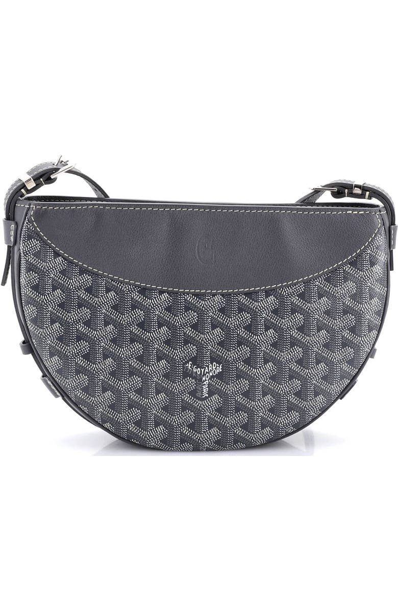 Pre-Owned Goyard Hirondelle Shoulder Bag Coated Canvas and Leather, Alternate, color, Gray