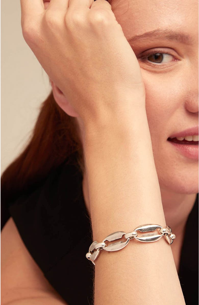 UNODE50 Small Oval Link Chain Bracelet, Alternate, color, Silver