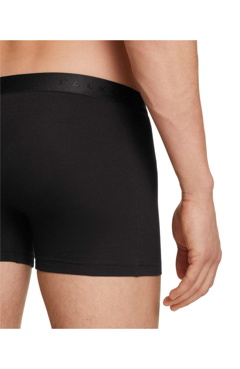 Falke 2-Pack Daily Comfort Cotton Blend Boxer Briefs, Alternate, color, Black