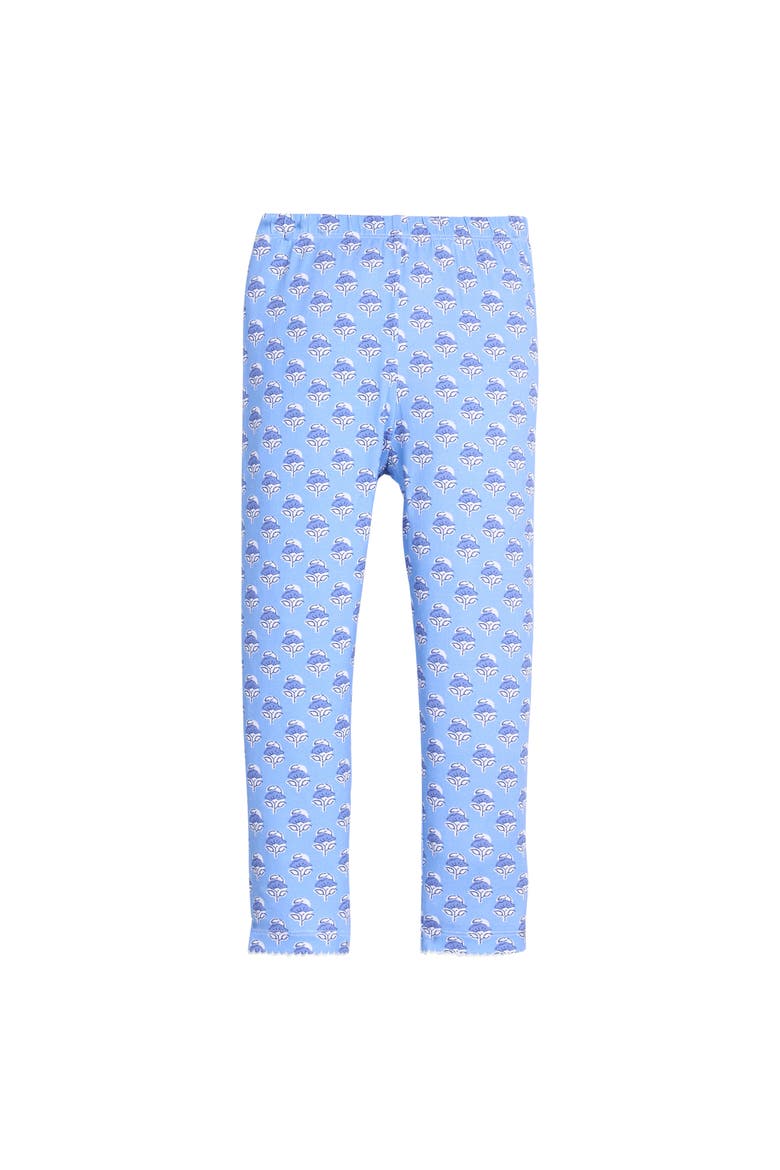 Kids' Knit Patterned Legging, Alternate, color, Cornflower Block Print