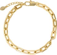 ATHRA LUXE Paperclip Link Bracelet