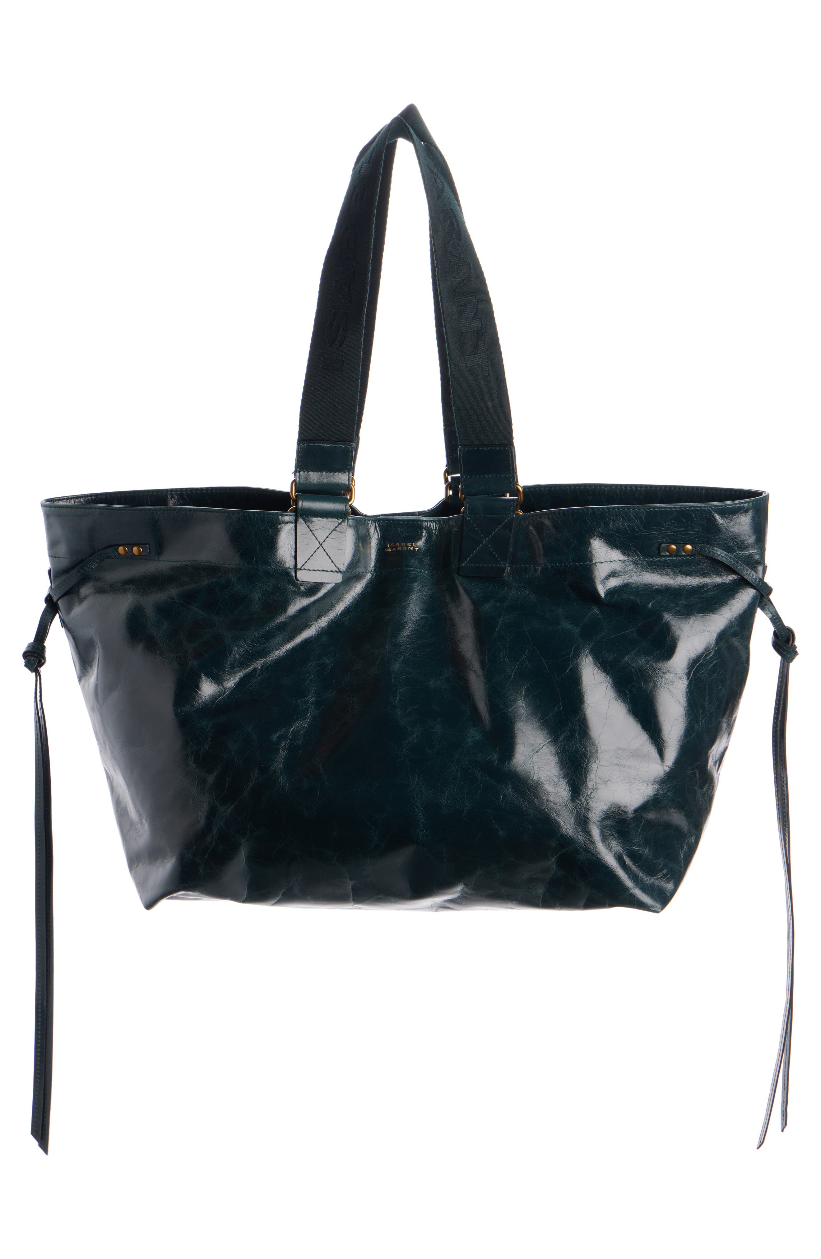 Wardy Leather Shopper Tote, Alternate, color, DEEP TEAL