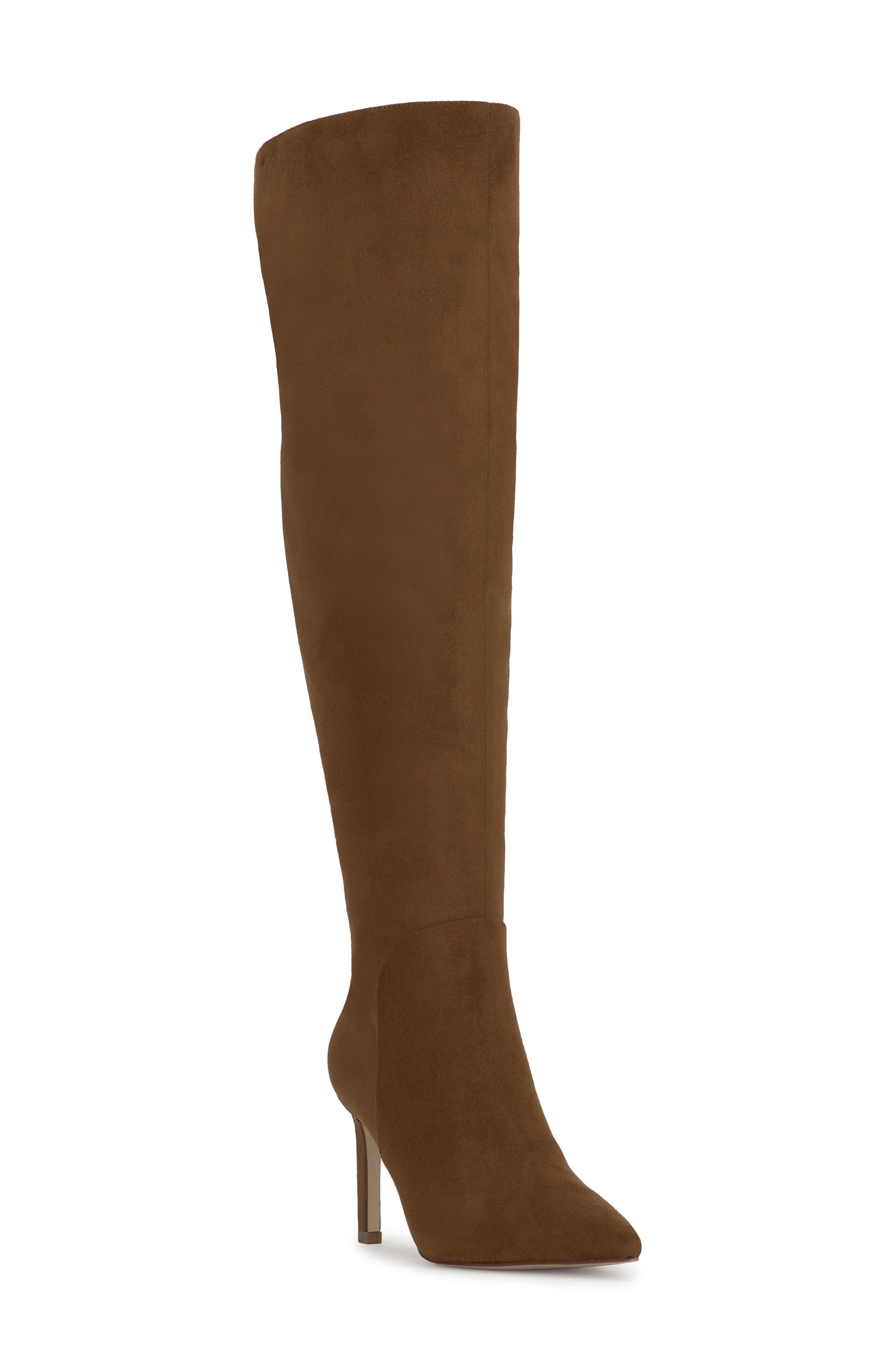 Jessica Simpson Earon Pointed Toe Over the Knee Boot, Main, color, Safari Brown
