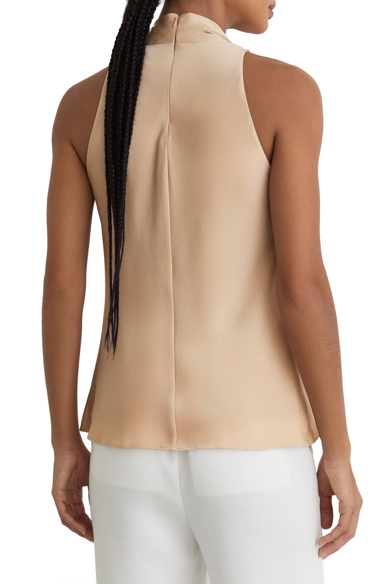 Taylor Crepe Scarf Neck Top, Alternate, color, NEUTRAL