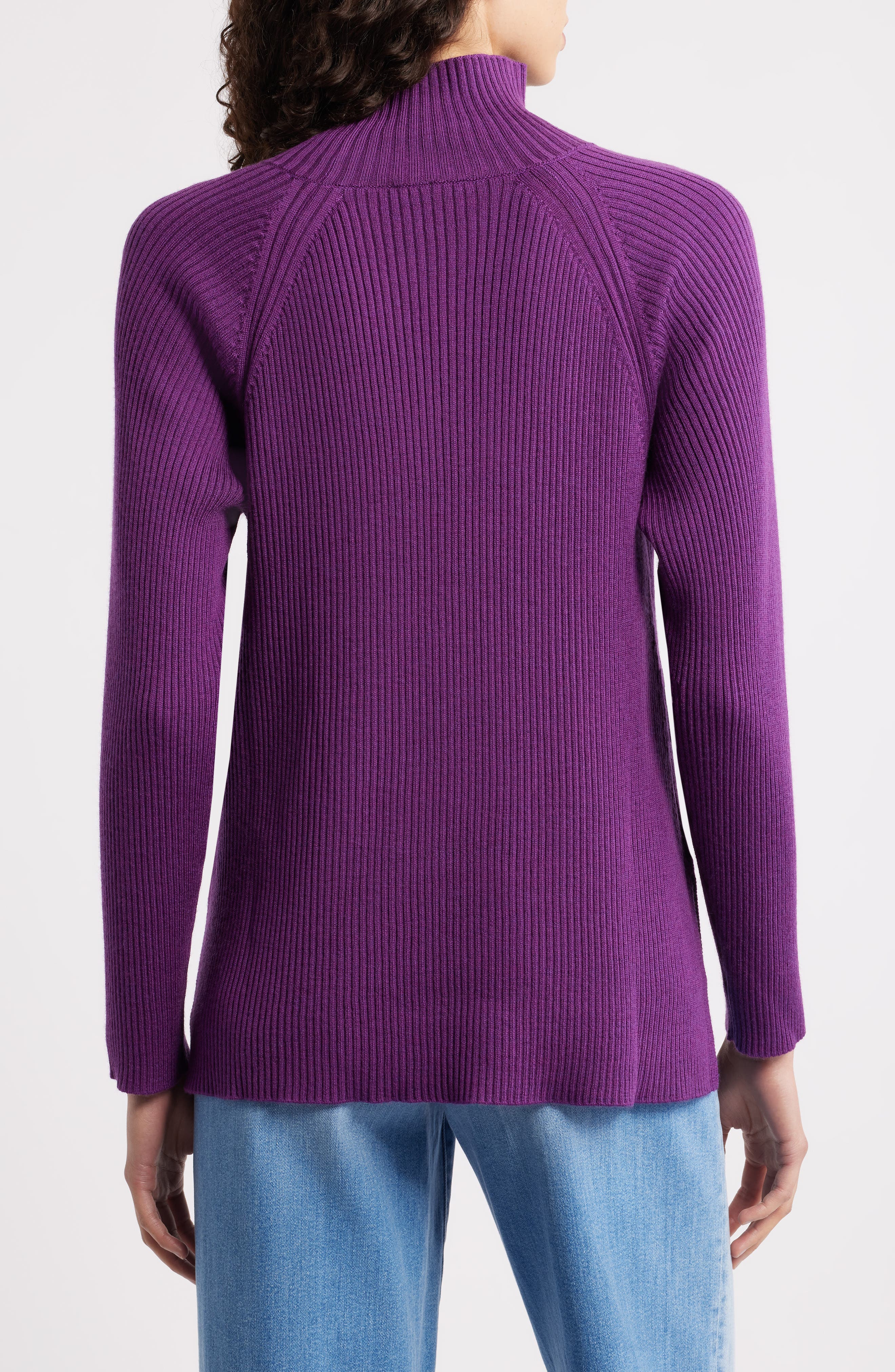 Rib Turtleneck Wool Sweater - image 4