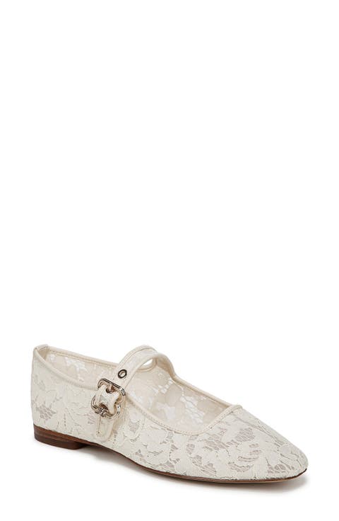 Michaela Mesh Mary Jane Flat (Women)