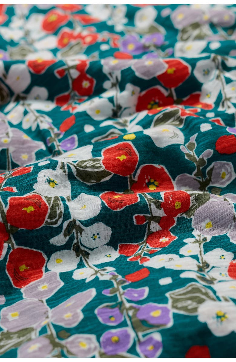 Seasalt Cornwall Polmanter Sleeveless Organic Cotton Jersey Maxi Dress, Alternate, color, Wild Hollyhock Dark Drift