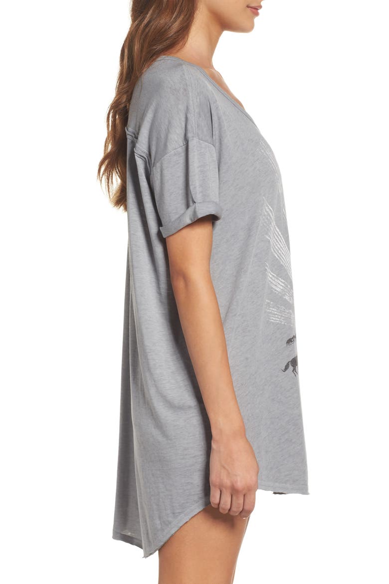 Burnout Nightshirt, Alternate, color, GRAY RUN WILD