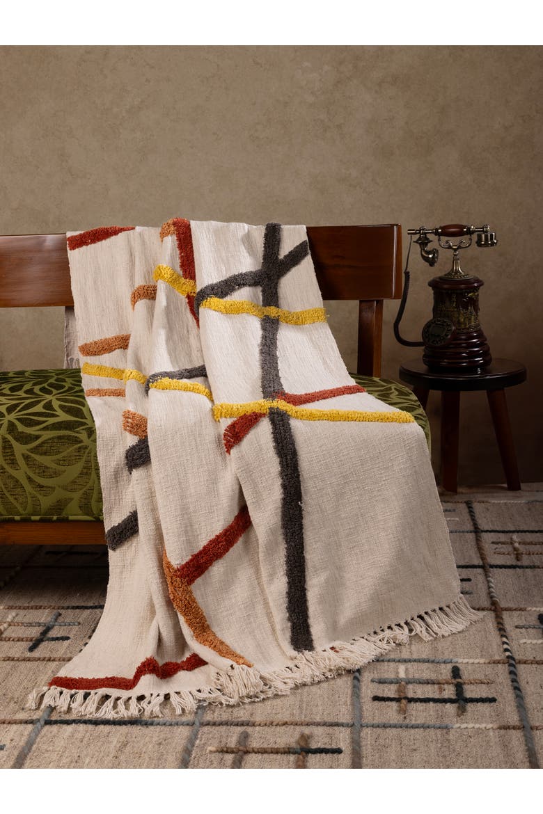 Tashi Throw Blanket 50"x60", Alternate, color, Multicolored
