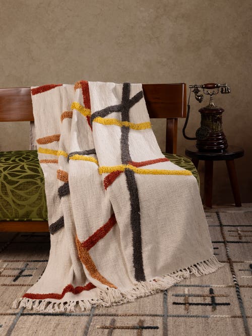 Gauri Kohli Tashi Throw Blanket 50"x60" In Multi