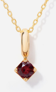 Little Sky Stone Round Birthstone Necklace