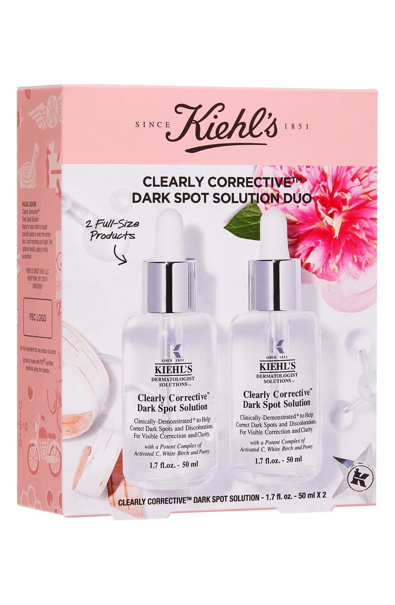 Kiehl's Since 1851 Full Size Clearly Corrective<sup>™</sup> Dark Spot Solution Duo USD $168 Value, Alternate, color,