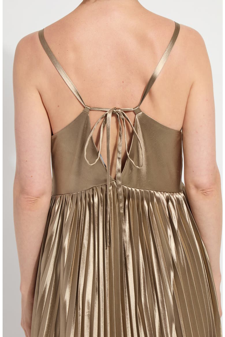 Lauren Pleated Maxi Dress & Bag, Alternate, color, CELADON