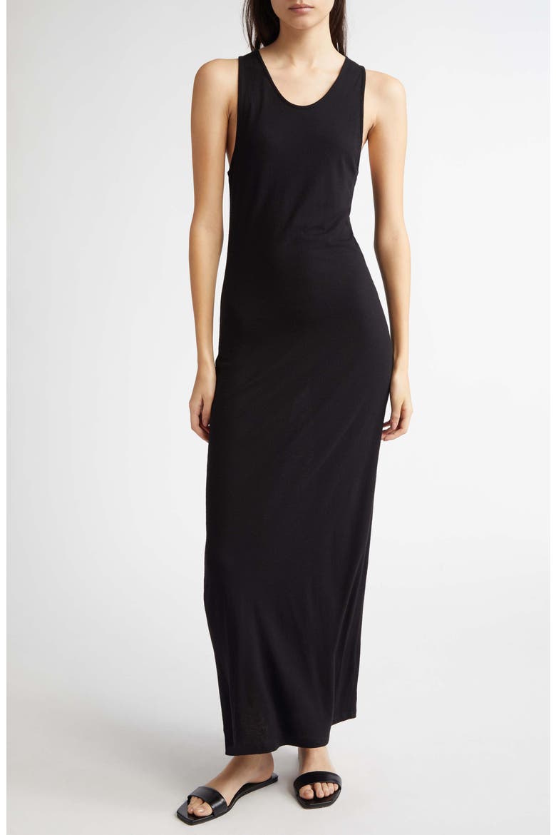 Myron Tank Maxi Dress, Main, color, BLACK