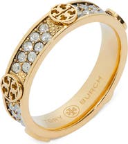 Tory Burch Icon Pave Ring