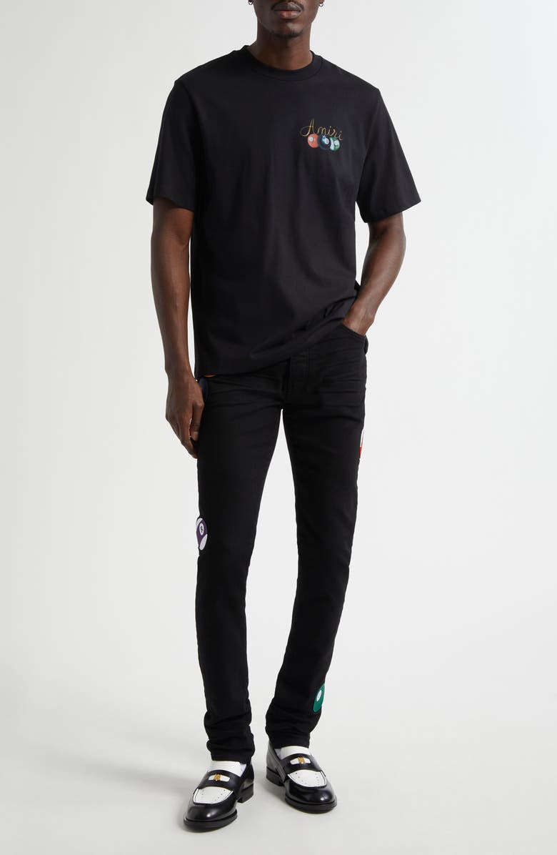 AMIRI Pool Cue Graphic T-Shirt, Alternate, color, Black