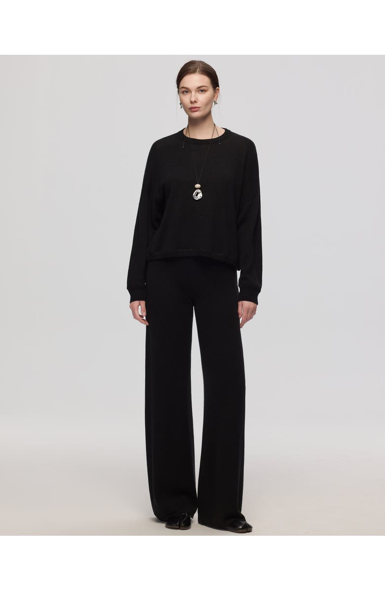 JUANA Nilo Knitted Pull-on Pants, Alternate, color, Black