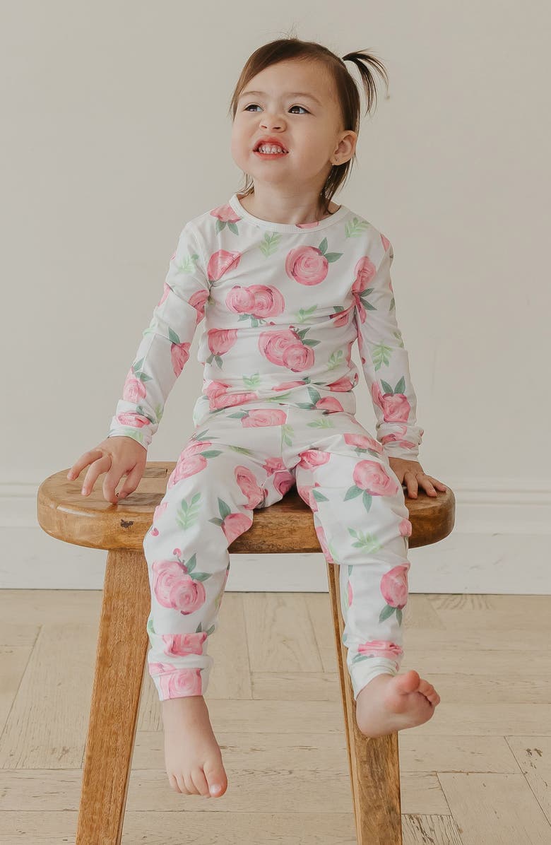 Copper Pearl Grace Long Sleeve Pajamas, Alternate, color, 